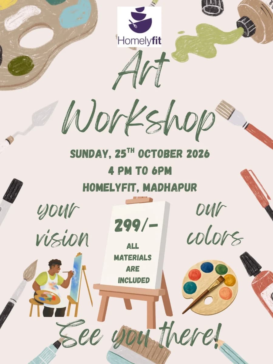 Your Vision, Our Colors - Art Workshop experience poster