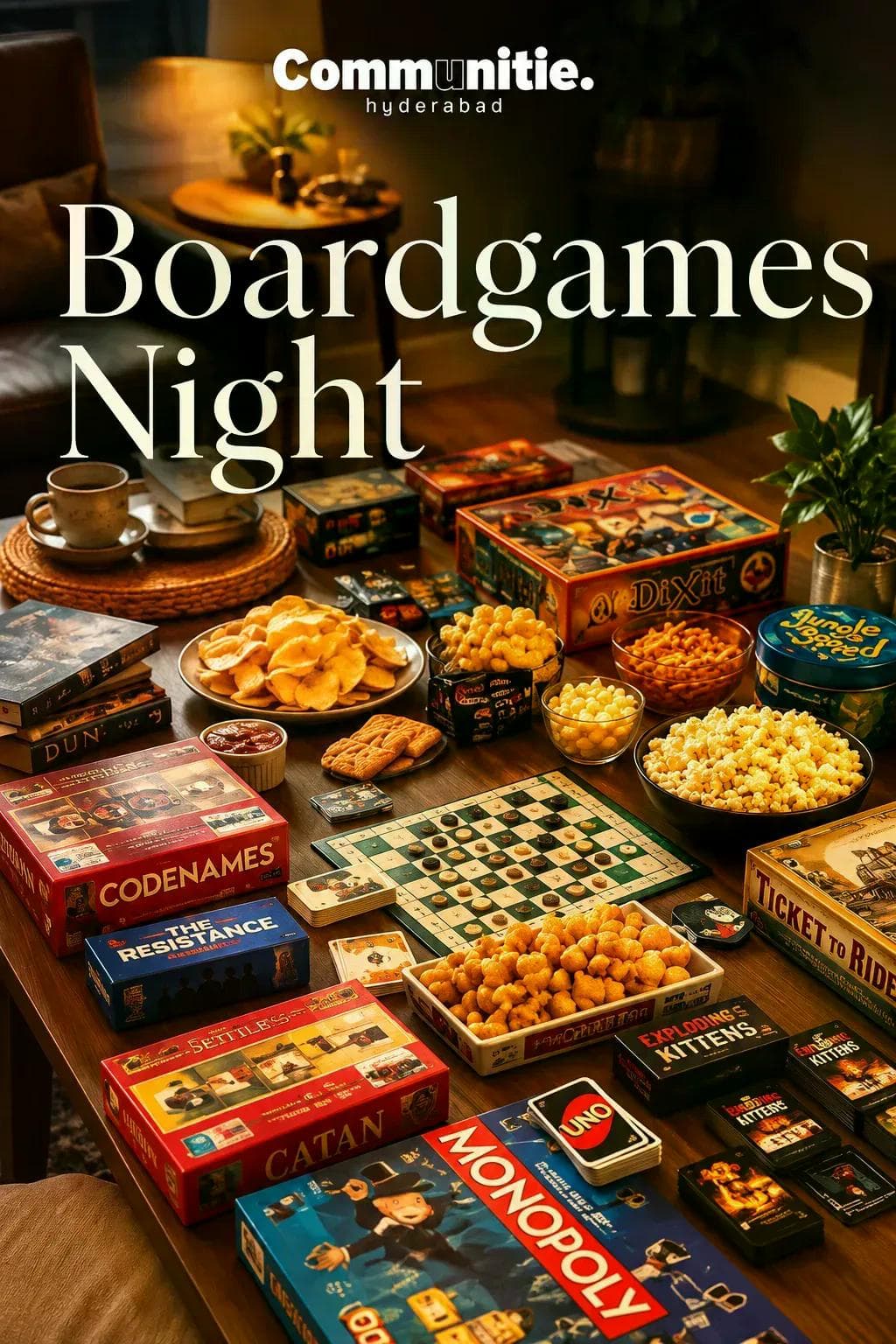 BOARDGAMING NIGHT experience poster