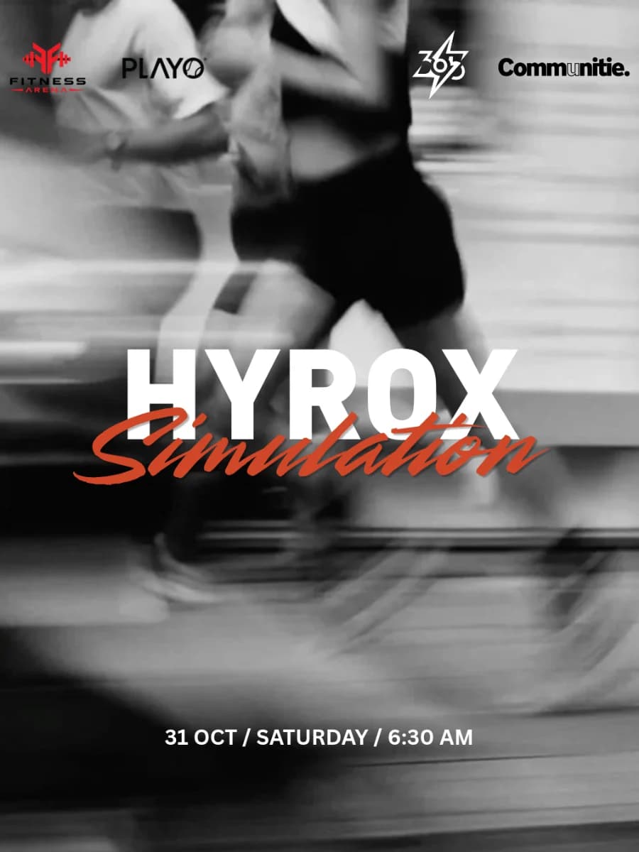 Doubles Hyrox Simulation experience poster