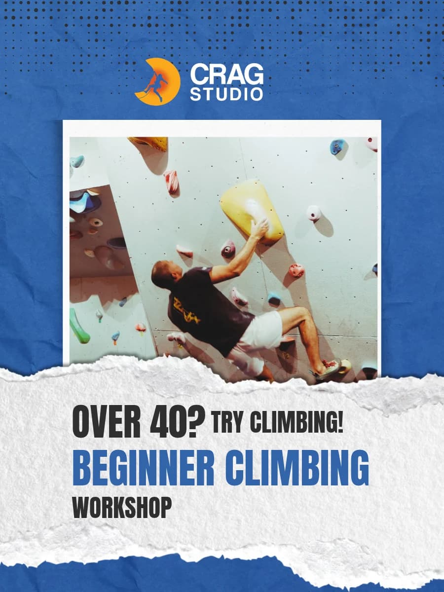 Beginner Climbing Workshop | Men & Women 40+ experience poster