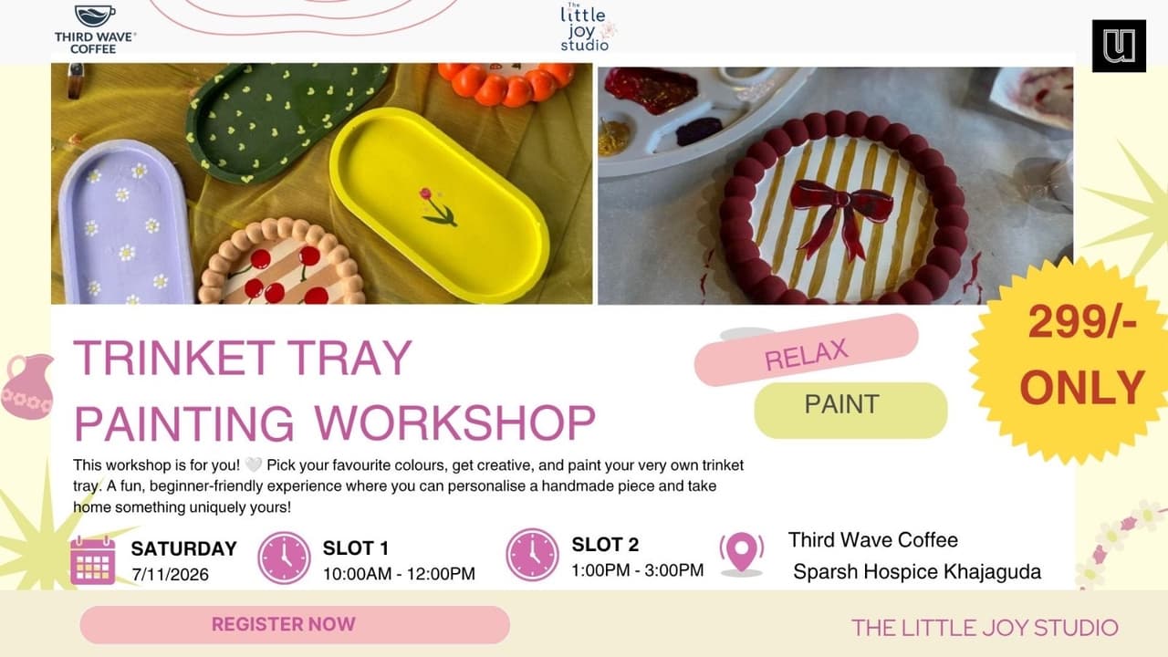Trinket Tray Painting experience poster