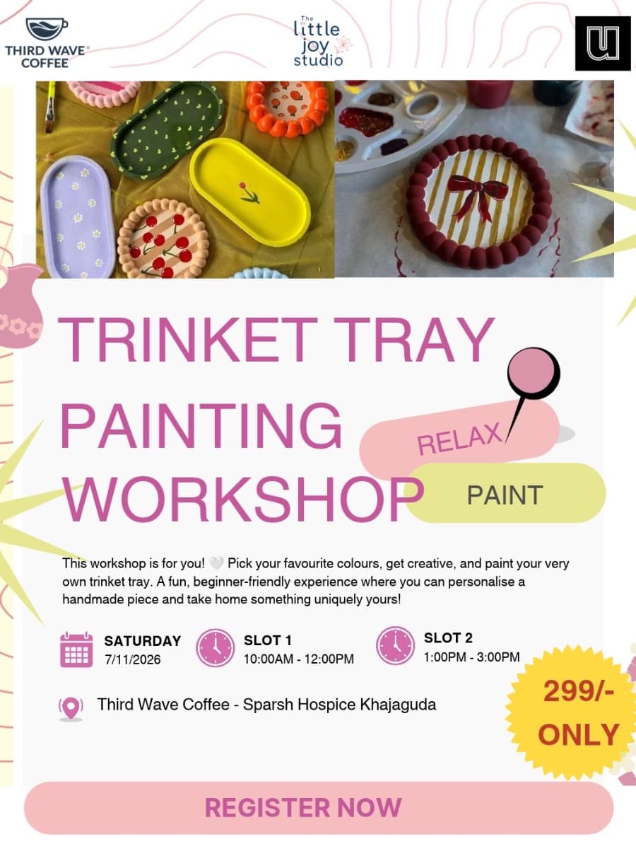 Trinket Tray Painting experience poster