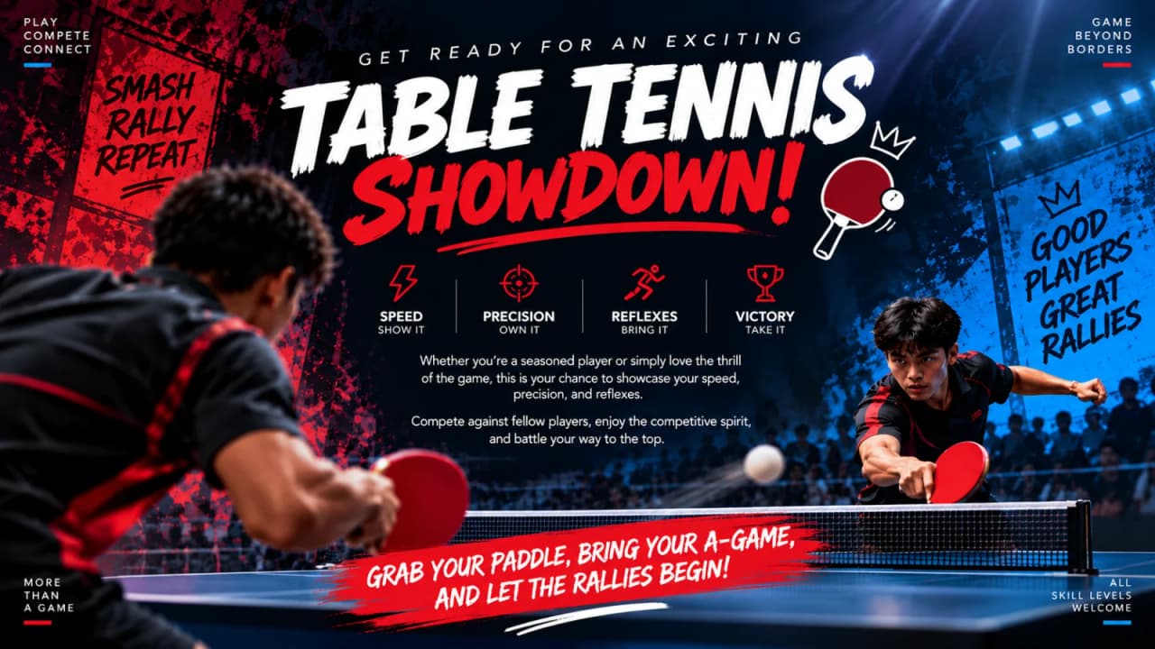 Table Tennis | Kondapur experience poster