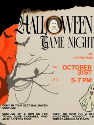 Halloween Game Night poster