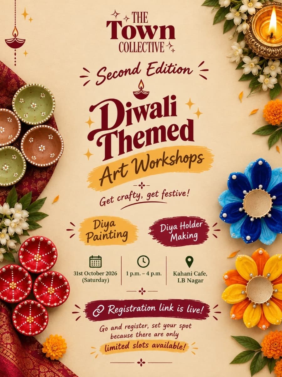 Diwali workshop experience poster