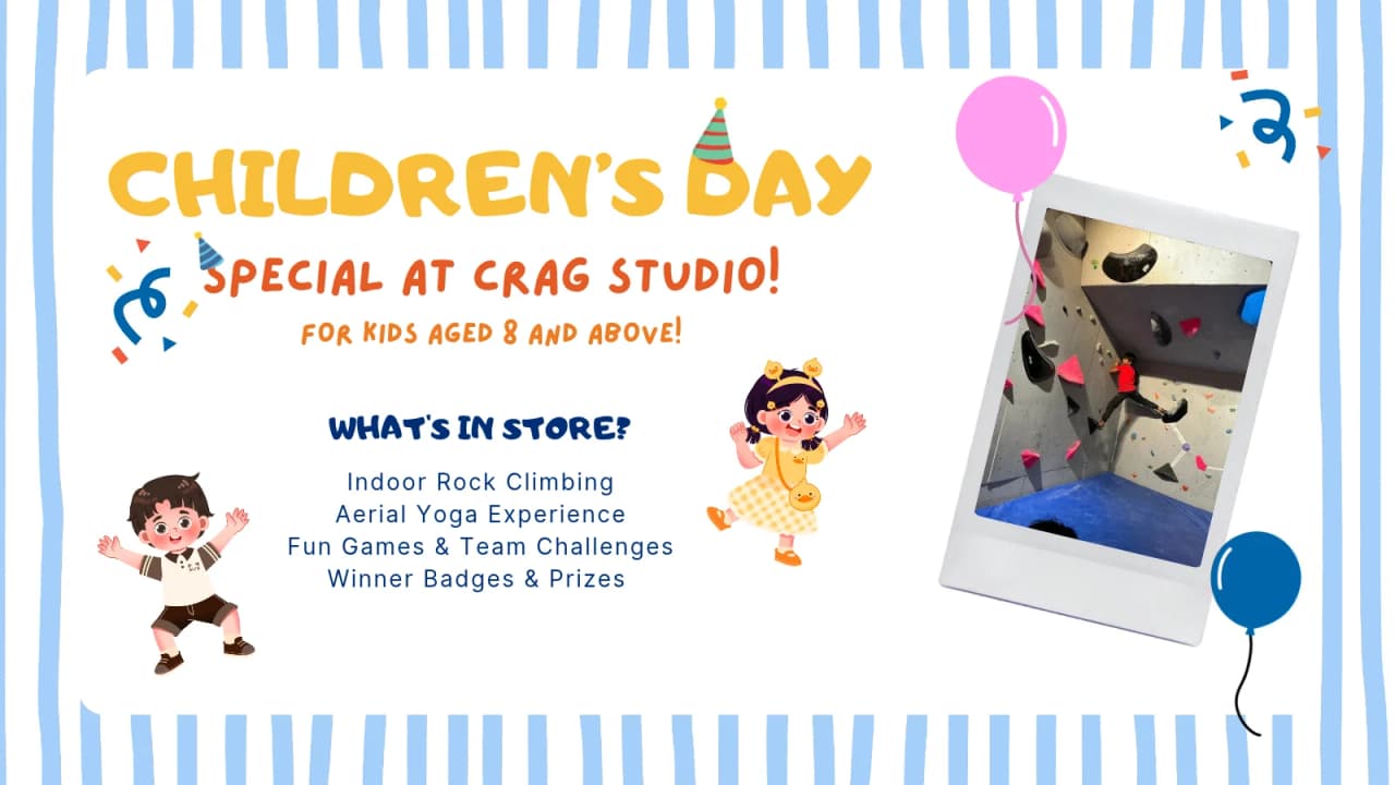 CHILDREN’S DAY SPECIAL AT CRAG STUDIO! experience poster
