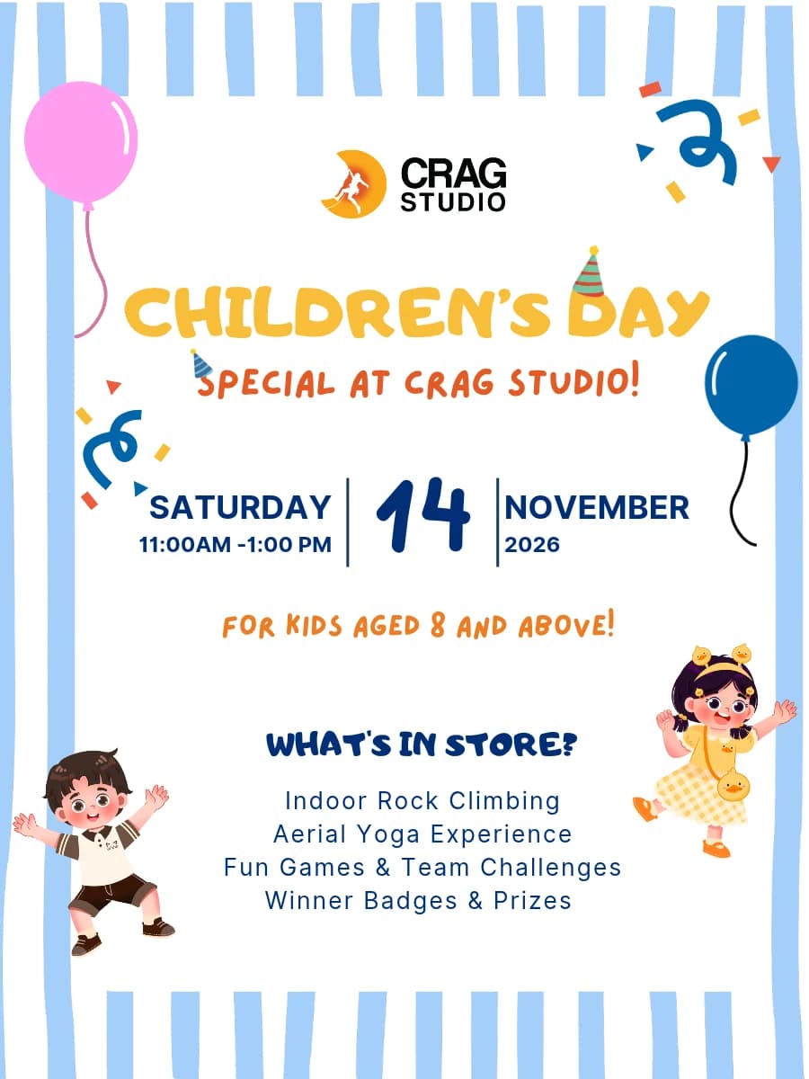 CHILDREN’S DAY SPECIAL AT CRAG STUDIO! experience poster