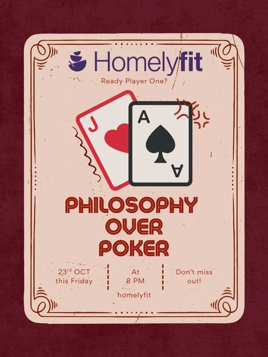 Philosophy Over Poker experience poster