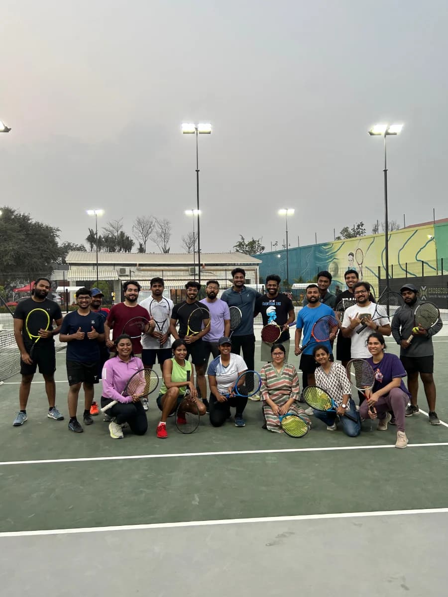 Weekend Tennis experience poster