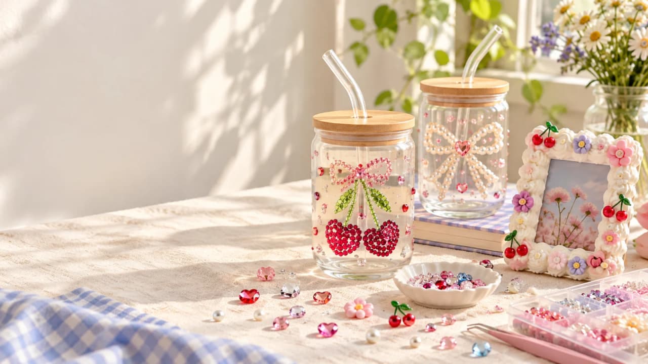 Tumbler Bedazzling and Decoden Art experience poster