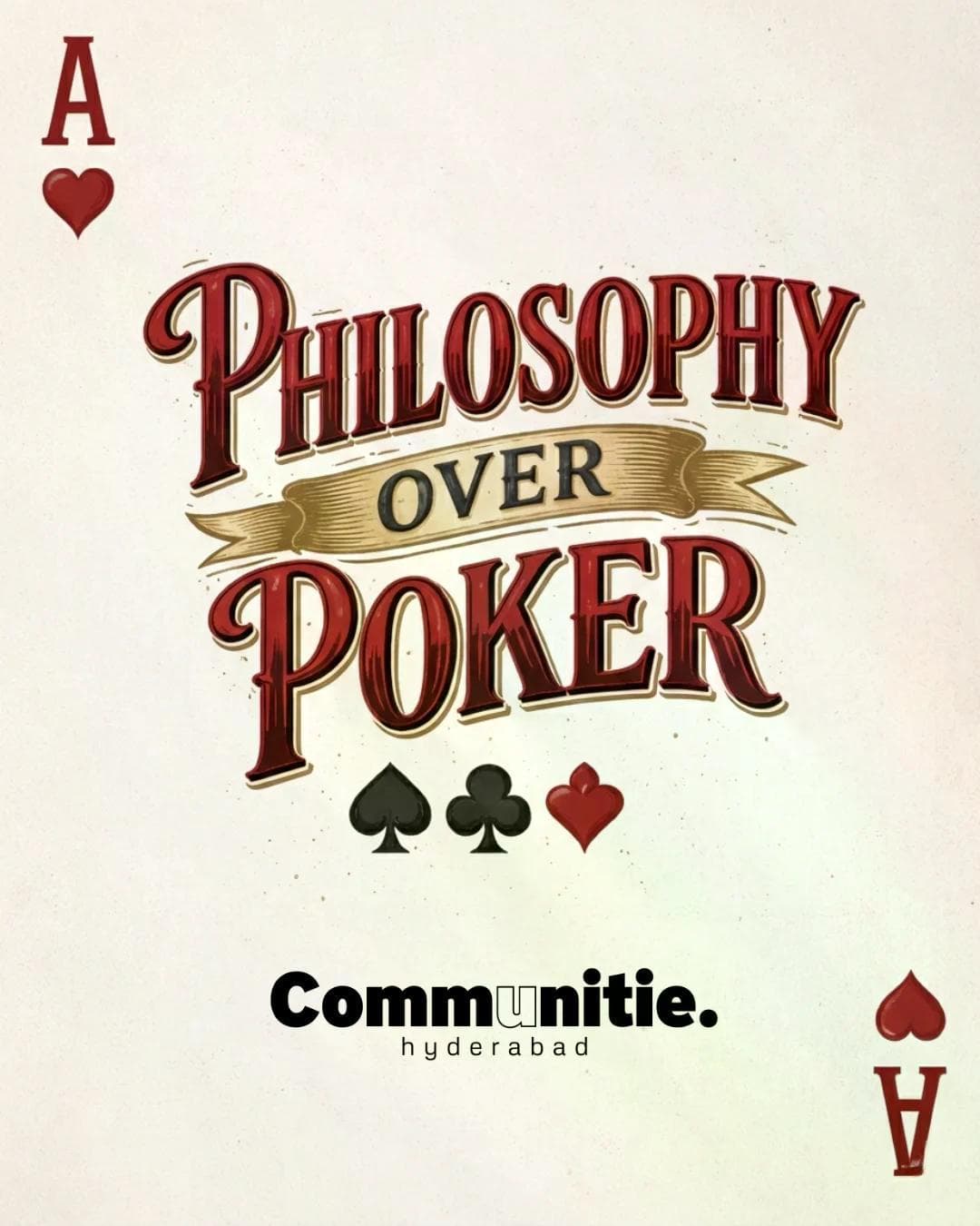 Philosophy Over Poker experience poster