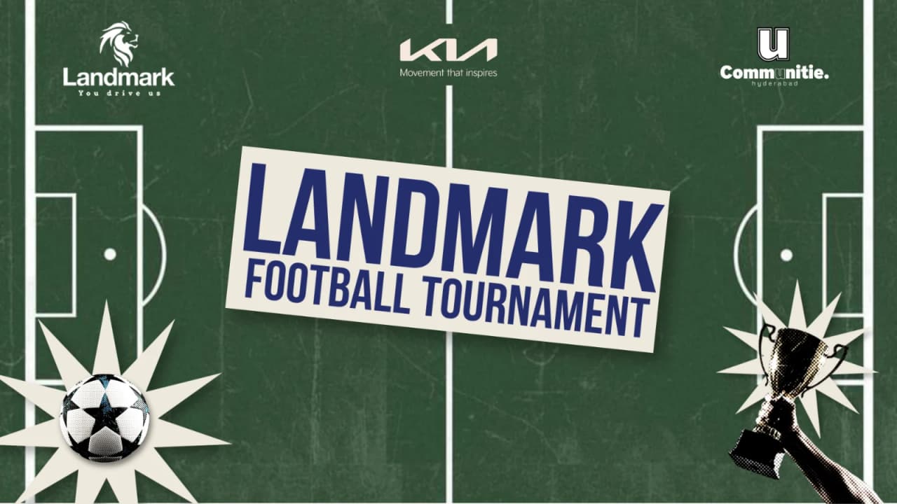 Landmark Football Tournament experience poster