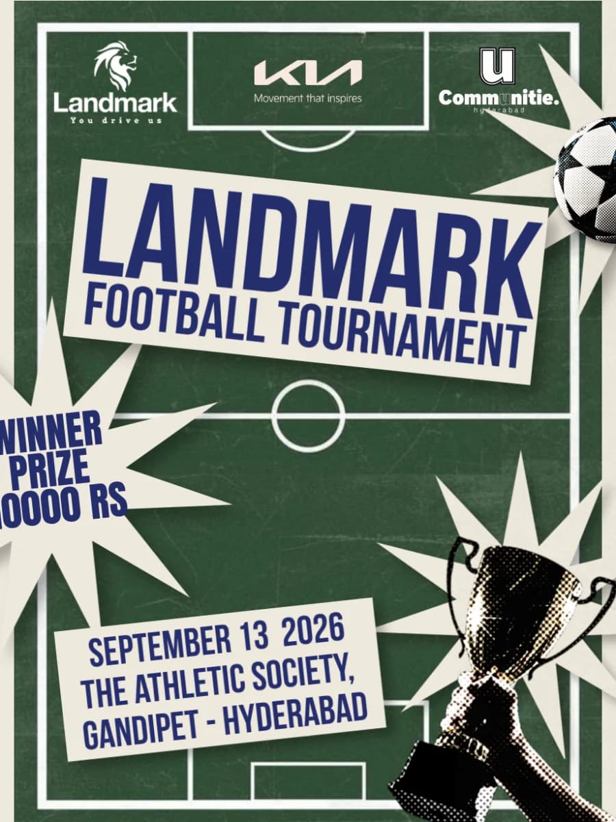 Landmark Football Tournament experience poster