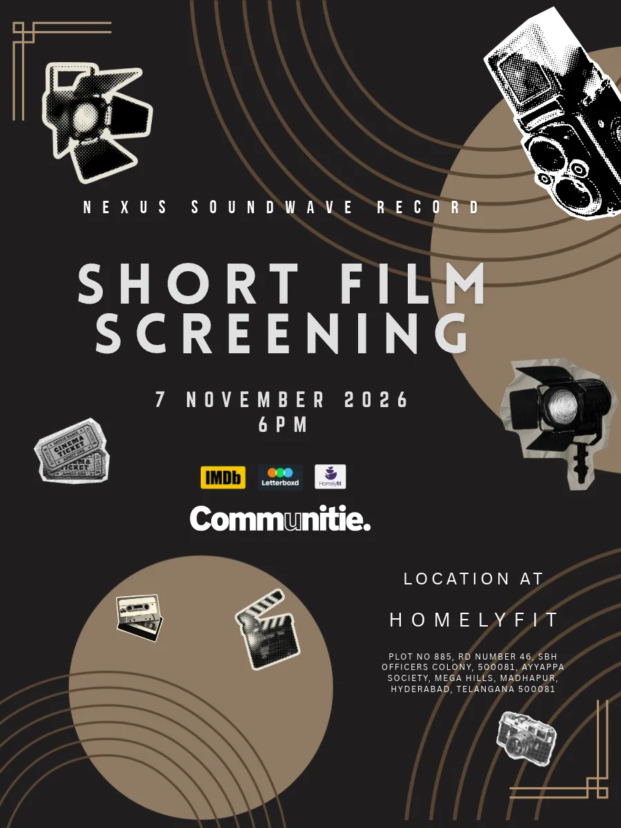 Short Film Screening 1.0 experience poster