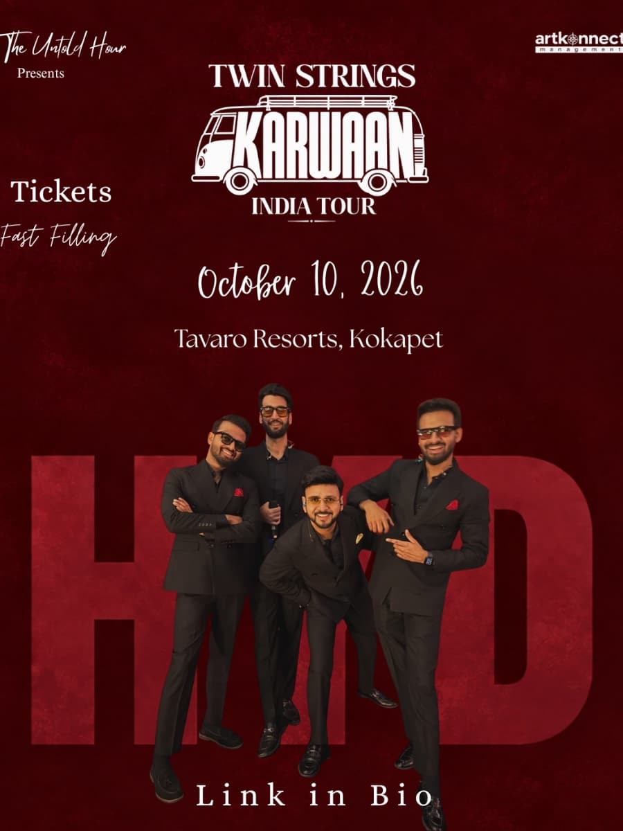 Twin Strings Karwaan India Tour experience poster