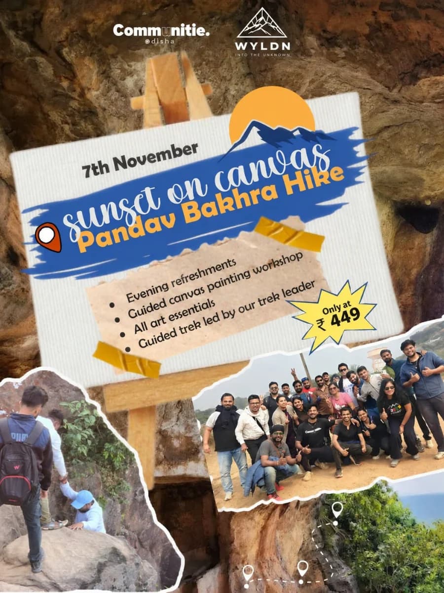 SUNSET ON CANVAS experience poster