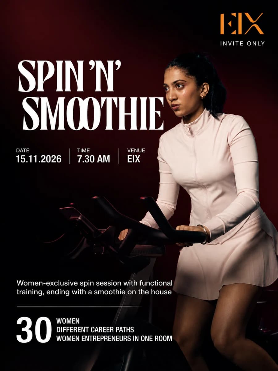 SPIN 'N' SMOOTHIE experience poster