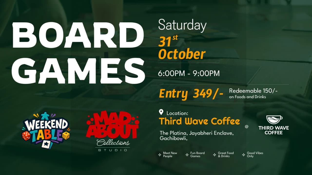 Board Games experience poster