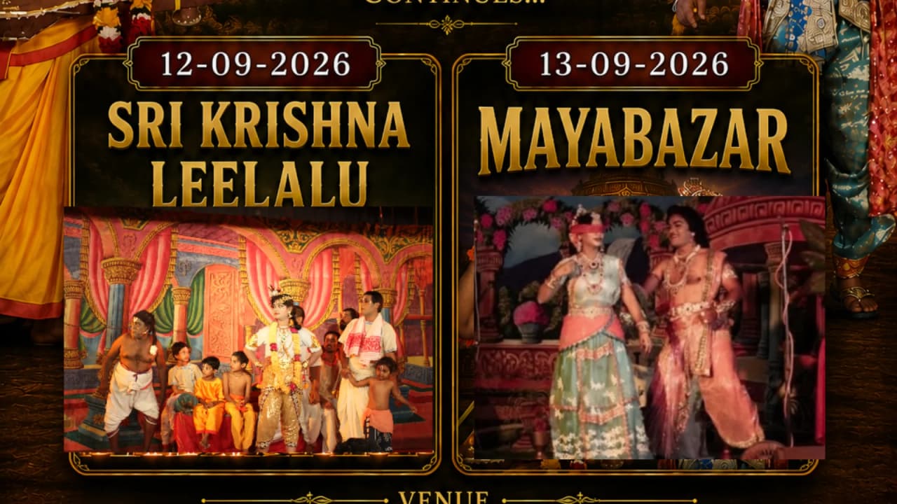 Surabhi Drama Theatre's Sri Krishna Leelalu & Mayabazar experience poster
