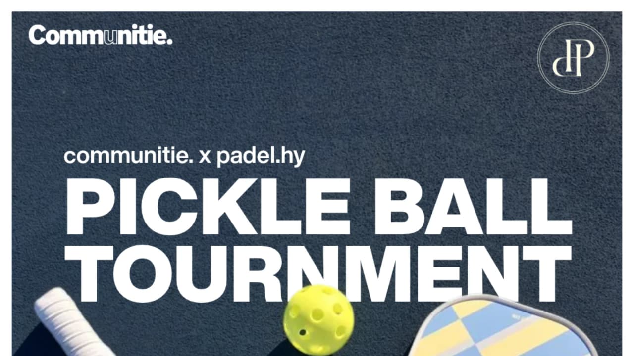 PadelHy Pickleball Cup experience poster