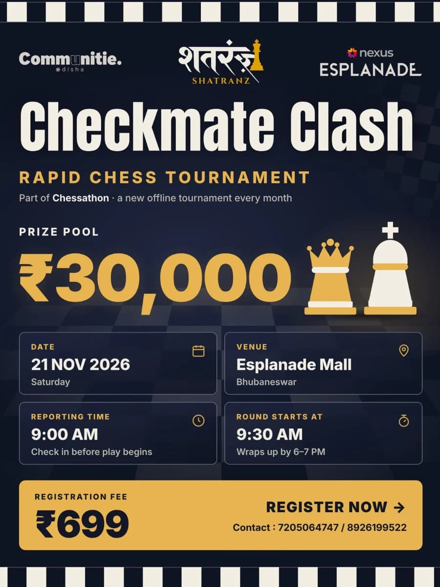 The Checkmate Clash experience poster