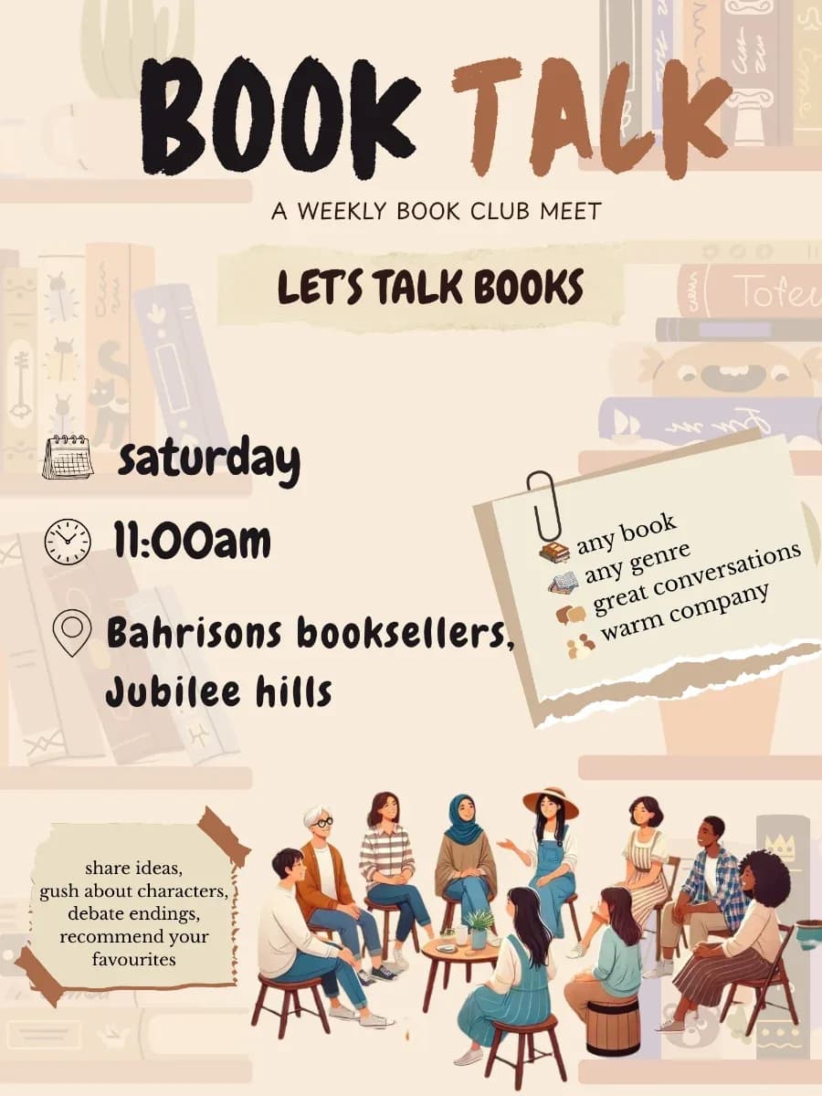 BookTalk experience poster