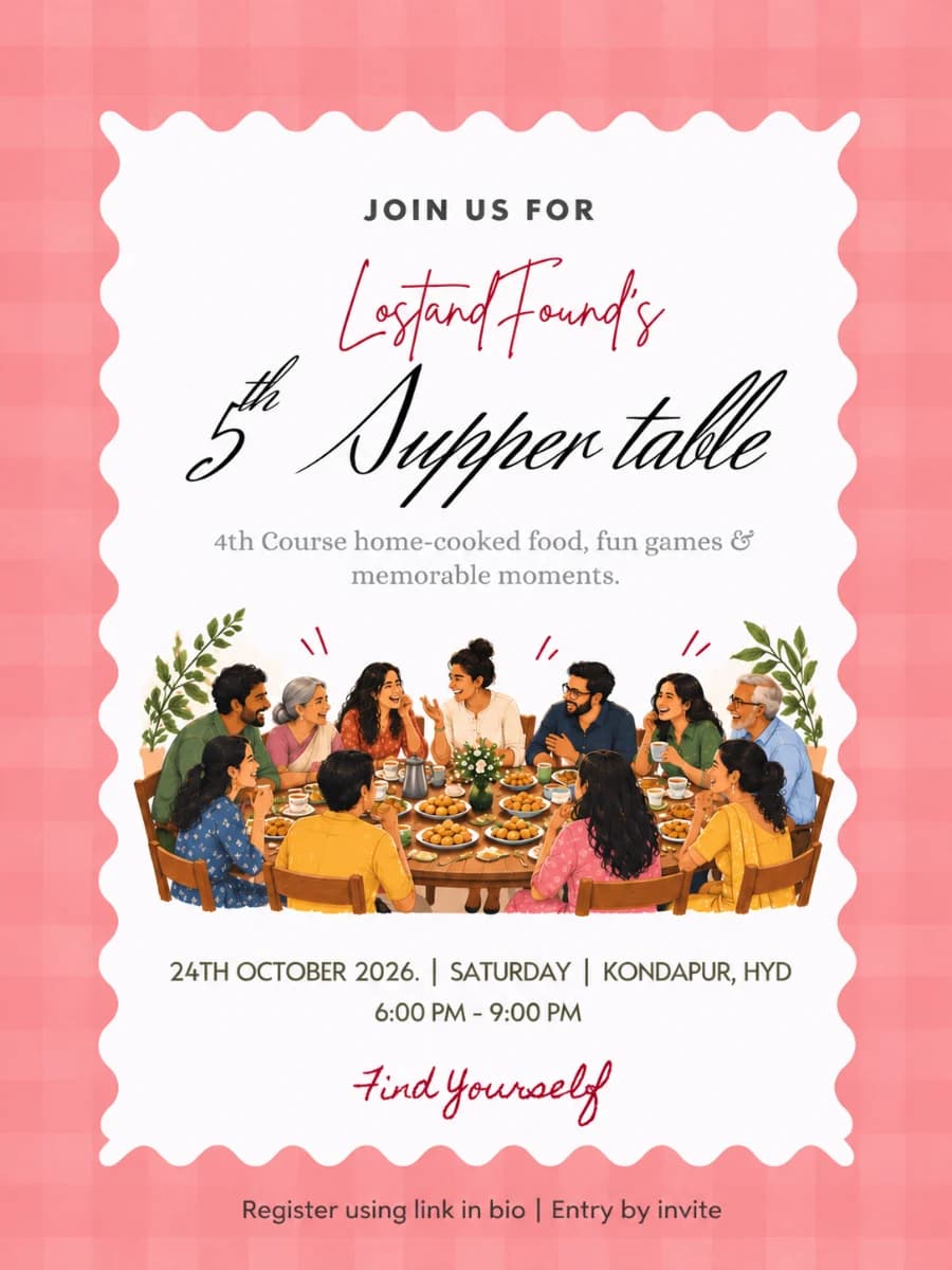 5th Supper Table experience poster
